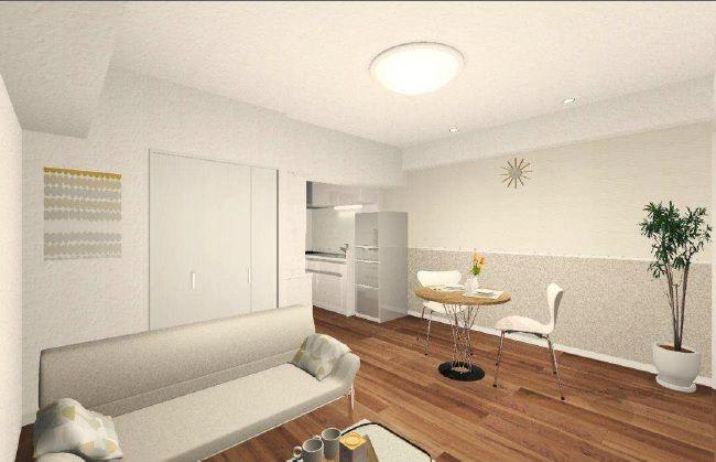 Living. ~ It is in a new interior renovation. 2014 February 7, scheduled to be completed ~ Your preview is possible at any time. The field situation, There is the case that specifications may be changed. Facing south ・ Is the amount of sunlight good.
