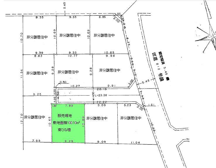 Compartment figure. Land price 46,800,000 yen, Land area 100.1 sq m