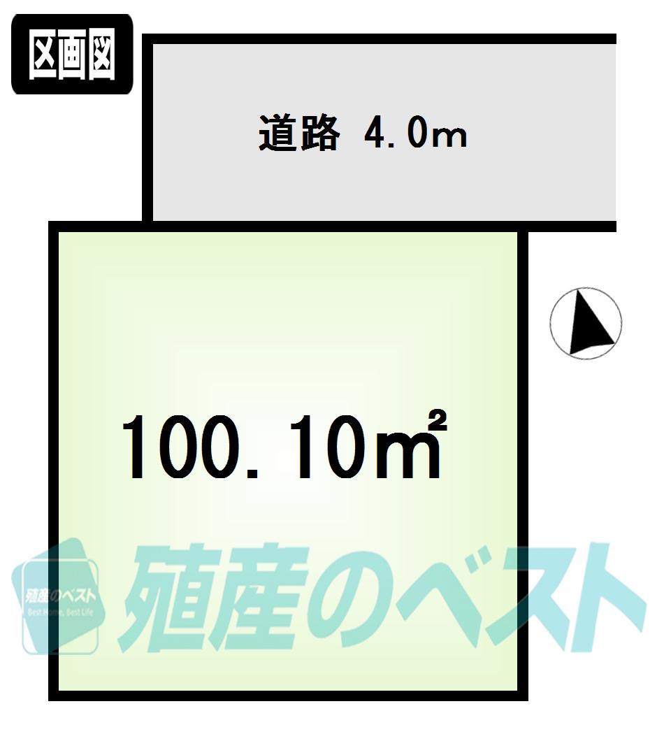 Compartment figure. Land price 47,500,000 yen, Land area 100.1 sq m