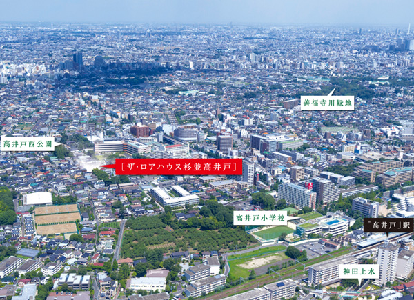 Other. Nature full of Musashino, Vibrant inner city, And "static", "dynamic" is located in the area to harmonize. ※ Aerial photo of the web is in was taken in August 2013, It has been subjected to some CG processing, In fact a slightly different.