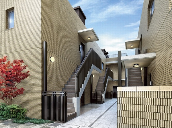 Interior. <The ・ Roahausu Suginami Takaido> community patio (Rendering)