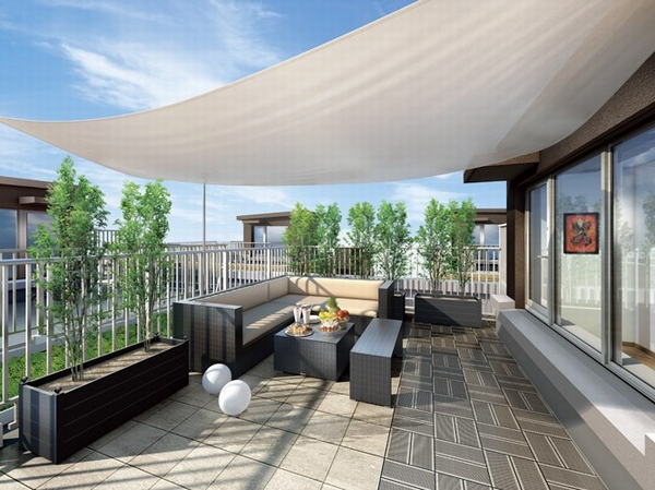 Interior. "Aozora Terrace" (Rendering)