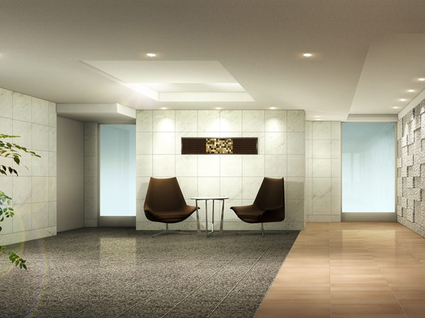 Shared facilities.  [Entrance Hall Rendering] Apart from the impression of appearance, Entrance Hall depicting the world of beautiful white. Including light wall, By directing the brightness, It highlighted the beauty of the white. Furthermore abundantly use the real texture is a beautiful natural marble and deep granite, We welcomed visitors gracefully.