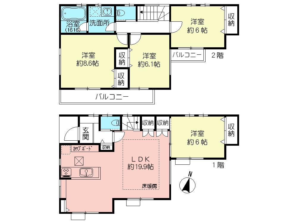 67,800,000 yen, 4LDK, Land area 109.91 sq m , Building area 103.25 sq m