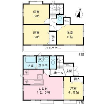 Floor plan. (G Building), Price 51,800,000 yen, 4LDK, Land area 102.02 sq m , Building area 81.56 sq m