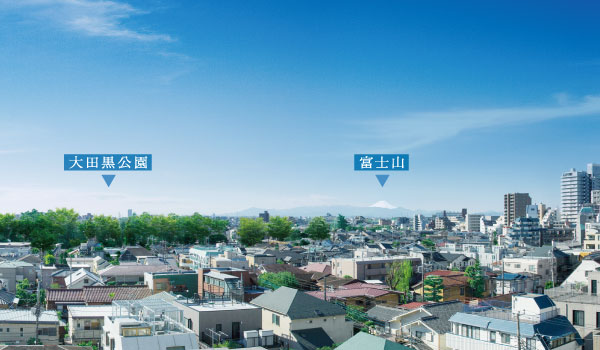 Surrounding environment. View photos / Plus the CG processing in photographs taken a southwest direction from the local 7-floor equivalent, In fact a slightly different. (December 2012 shooting)