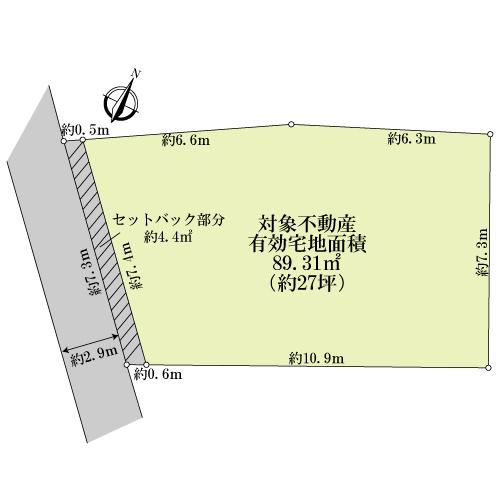 Compartment figure. Land price 45,900,000 yen, Land area 93.72 sq m
