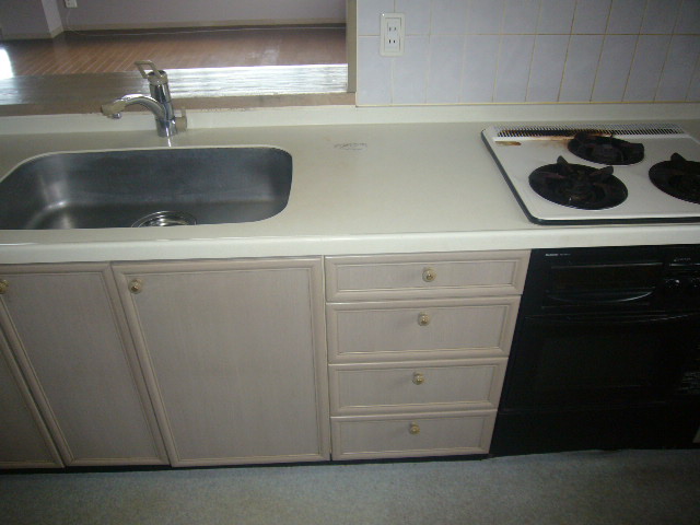 Kitchen. And gas stove exchange. ※ It is not attached oven