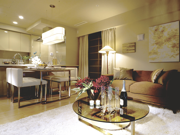 Living.  [LIVING DINING]  ※ In Shibuya Mansion Gallery, Living Dining facilities can be confirmed. (Different from the one of this sale)