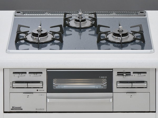 Kitchen.  [Glass top stove] The top plate is Germany ・ Adopted Schott made of heat-resistant ceramic glass. Strongly to heat and shock, Light stains is also easy to clean by simply wiping quick person. According to the cuisine, Also possible temperature control function equipped with a timer to automatically set the time and temperature to cook. The flame cooking of unique gas, You can enjoy more freely.