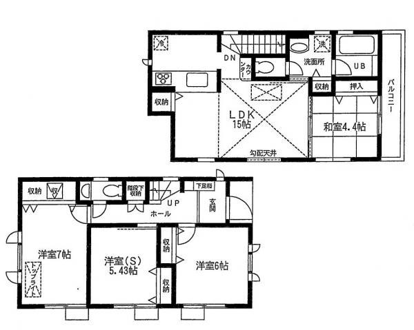 Floor plan. 52 million yen, 4LDK, Land area 78.06 sq m , Building area 89.88 sq m
