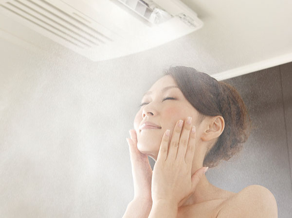 Bathing-wash room.  [Mist sauna with bathroom heating dryer] Sweating in a short period of time wrapped the whole body in the fog, Standard equipment a good mist sauna to health and beautiful skin. It is water-saving energy-saving in a short period of time, even bathing effect can be obtained. Guests can prevent mold to remove the moisture in the bathroom, It is with bathroom ventilation drying function to be active in the drying of laundry on a rainy day.