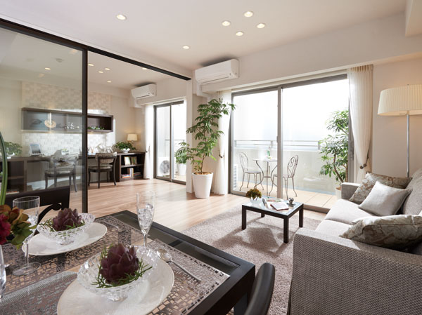 Living.  [living ・ dining] And produced a colorful and calm, Room mansion.