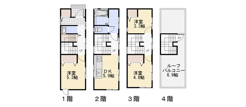 Floor plan. 39,800,000 yen, 3DK, Land area 32.78 sq m , Building area 64.02 sq m floor plan
