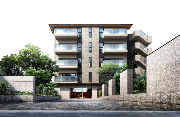 Buildings and facilities. there, Hidden upcoming Rokuen residence of. While penetration in calm streets, Aiming to live to feel the quality of. Building concept of "house of Rokuen" is the listed. Creating a green approach to welcome into the green and the synchro and people around. Appearance texture beige tiles make the face of the building, Glass of the balcony penetration soft with the surrounding. Also eaves that emphasizes the horizontal line, which is nestled at the top is, It exudes the dignity of a dwelling. (Exterior CG)