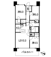 Floor: 3LD ・ K + WIC + N, the occupied area: 64.53 sq m, Price: 57,050,000 yen, now on sale