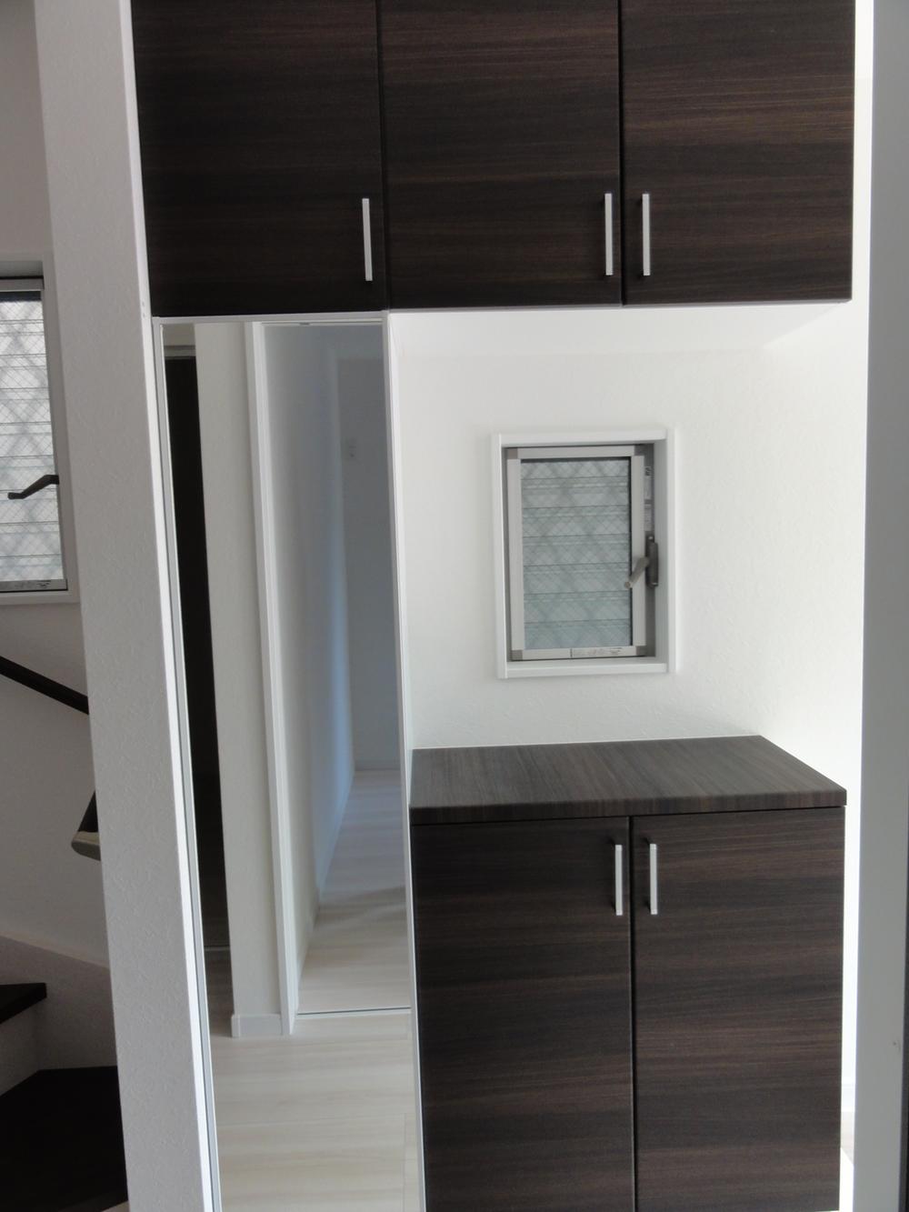 Entrance. Large shoe box