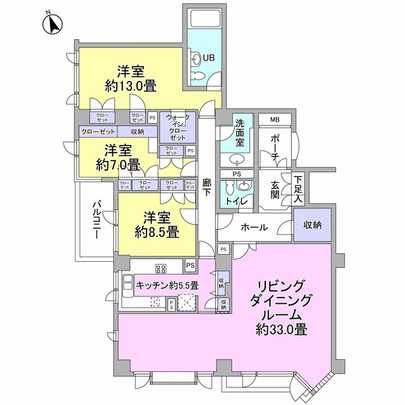 Floor plan. 3LDK