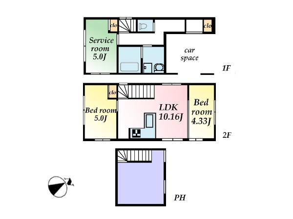Floor plan. 41,800,000 yen, 3LDK + S (storeroom), Land area 48.47 sq m , Building area 64.03 sq m