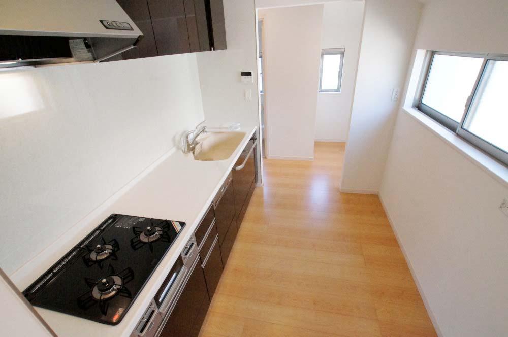 Kitchen. This is a system kitchen with dishwasher is attached. 