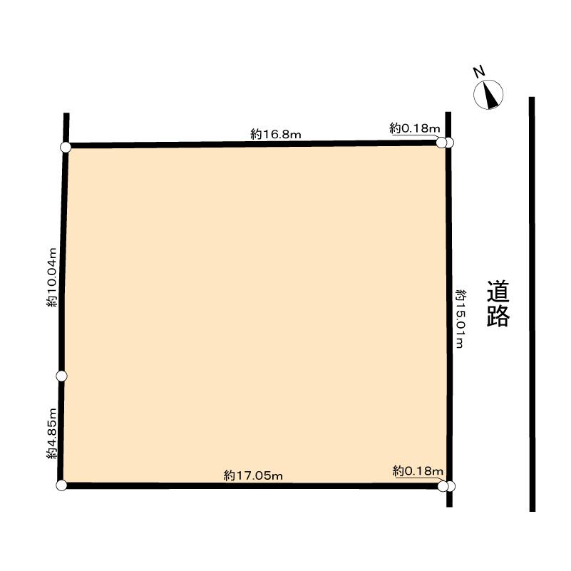 Compartment figure. Land price 100 million 26.8 million yen, Land area 253.64 sq m