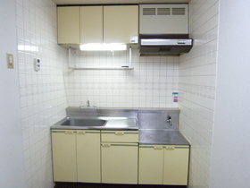 Kitchen. Gas stove two-necked installation Allowed