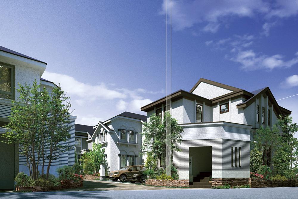 Cityscape Rendering. Seibu Shinjuku Line "Shimo Igusa" flat approach of just a 5-minute walk from the station. Of solar power and energy farm [Double power generation] Welcome to our smart living in. One House, Create a quaint all 5 House in pursuit of individuality one House (Cityscape Rendering)