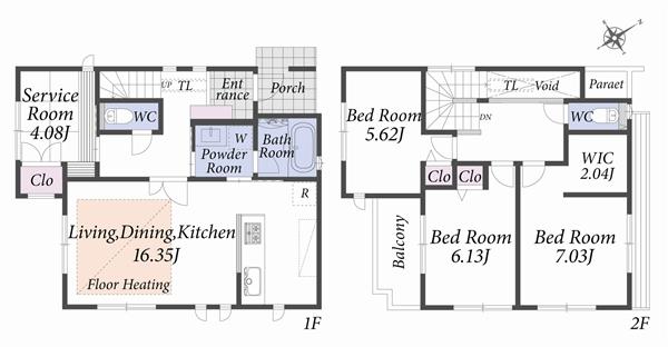 Floor plan B Building