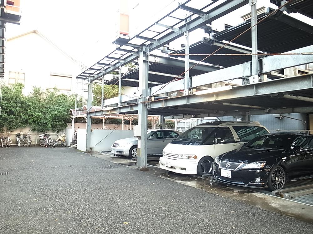 Parking lot. Common areas