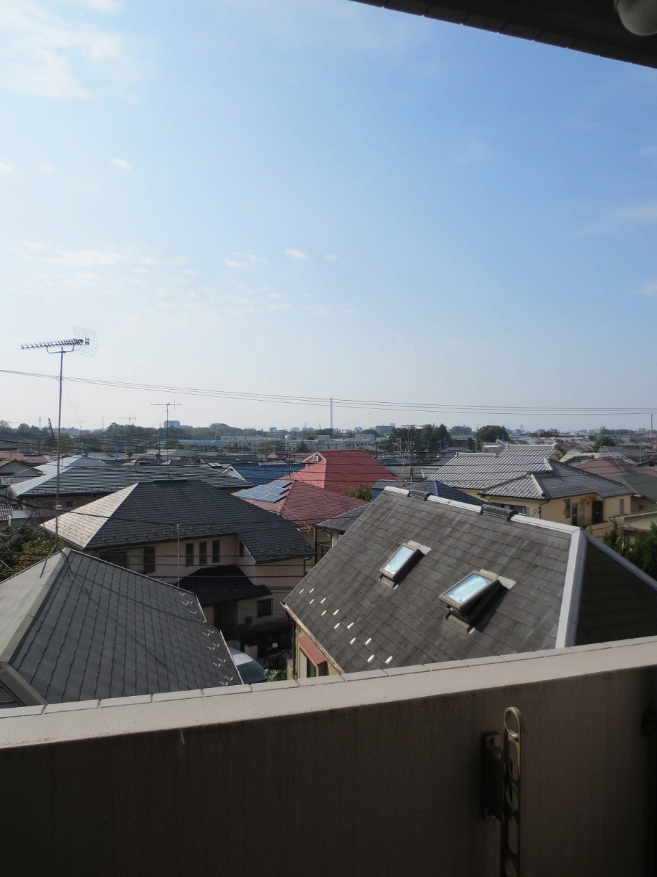 Balcony. The view from the balcony