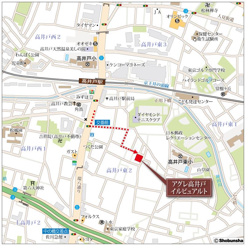 Local guide map. While it located in the location that can be a variety of access to the car on the train, Quiet appearance that you can enjoy the nature of the four seasons. 