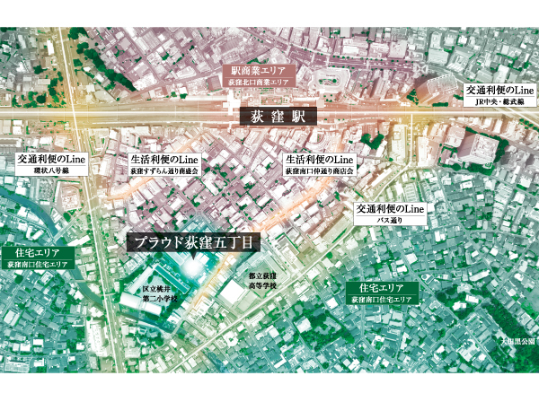 Surrounding environment. In fact a slightly different is subjected to a CG processing to those local peripheral aerial photographs (taken July 2013. )