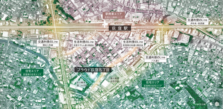  [Local peripheral Aerial]  ※ You actual and somewhat different in those subjected to the CG process to aerial photographs taken in July 2013.