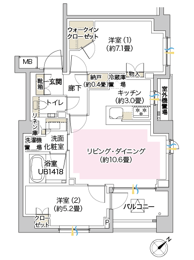 Floor: 2LDK + N + WIC, the occupied area: 60.42 sq m, Price: TBD