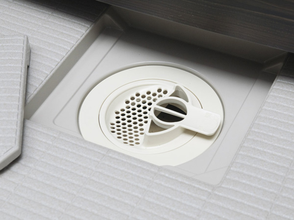 Bathing-wash room.  [New shape hair catcher] It is easy to gather hair, Hair catcher of discarded easy new shape. Also it can be a simple cleaning of the drainage port, You kept clean.