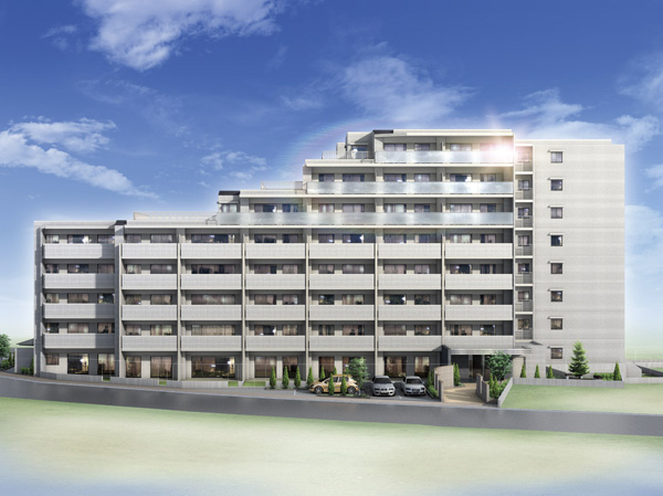 Shared facilities.  [TOKYO time, Suginami time] Closeness and goodness of the living environment of the inner city. Be born in Suginami of moisture mansion land "Plessis Suginami Wada Grand Terrace". Color some time and Suginami calm time of Tokyo, Life will begin to enjoy both. (Exterior - Rendering / In fact a somewhat different in the things that caused draw based on the drawings. Tree species planted in the site, About the size has become a undetermined, At the time of completion, We do not grow to about Rendering. Planting does not indicate the status of a particular season)