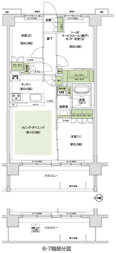 Floor: 3LDK + WIC, the occupied area: 64.05 sq m, Price: TBD