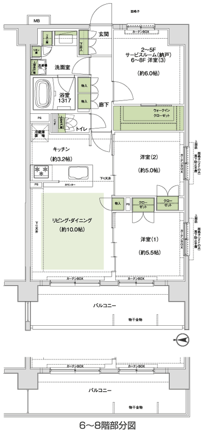 Floor: 3LDK + WIC, the occupied area: 68.25 sq m, Price: TBD