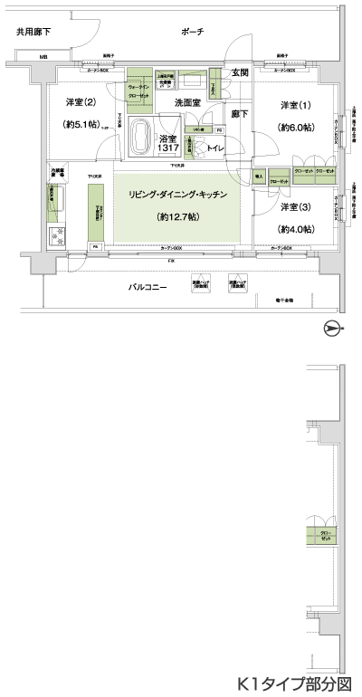 Floor: 3LDK + WIC, the occupied area: 60.14 sq m, Price: TBD
