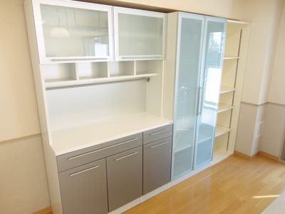 Kitchen. Shelf of the kitchen
