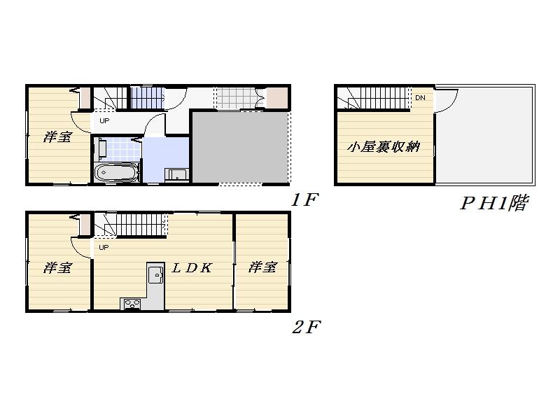 Floor plan. 41,800,000 yen, 3LDK + S (storeroom), Land area 48.47 sq m , Building area 64.03 sq m floor plan