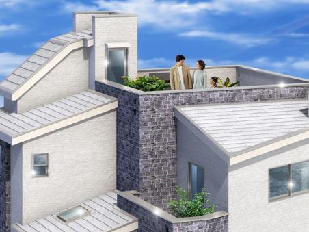 Such as the hobby of space and outdoor lunch, Variety-to-use roof roof balcony