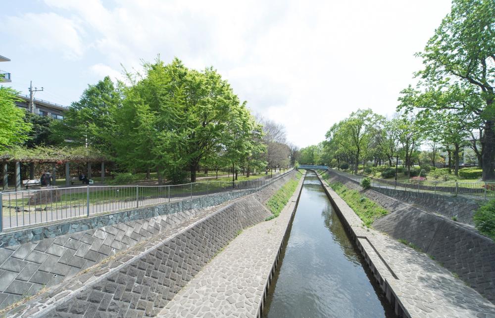 park. Zenpukuji River immediately of lush green road from 220m subdivision to green space