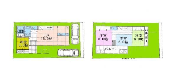 Floor plan. 65,800,000 yen, 4LDK, Land area 117 sq m , Building area 102.26 sq m reference floor plan