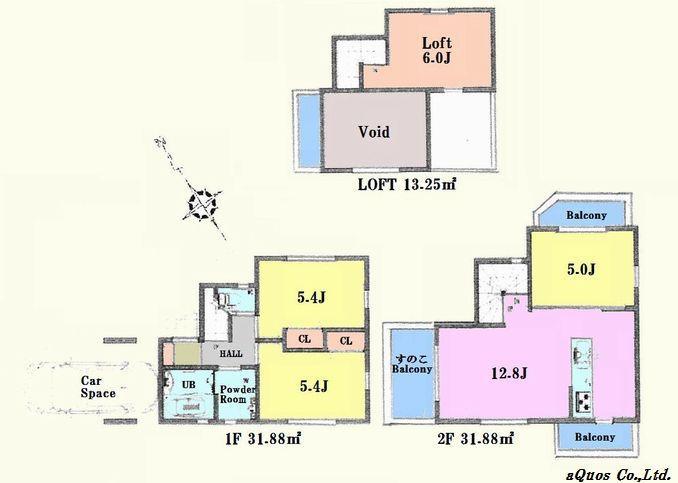 Floor plan. Is a comfortable floor plan that emphasizes the sense of openness.