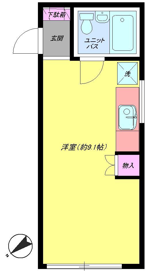 Floor plan. Price 7.9 million yen, Occupied area 18.41 sq m