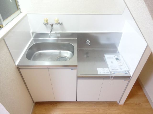 Kitchen. Gas stove installation type