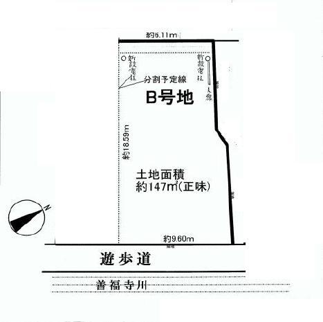 Compartment figure. Land price 53,400,000 yen, Land area 147 sq m