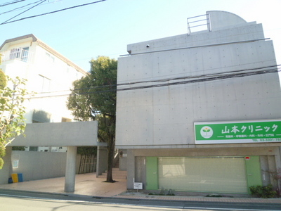 Building appearance. Concrete driving range!