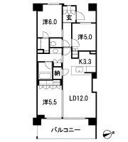 Floor: 3LD ・ K + N (storeroom) + WIC (walk-in closet), the occupied area: 70.12 sq m, Price: TBD